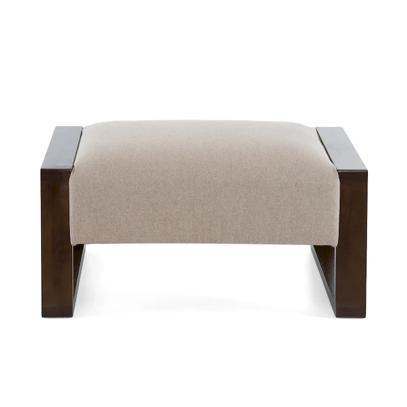 Harper Modern Beige Upholstered Ottoman