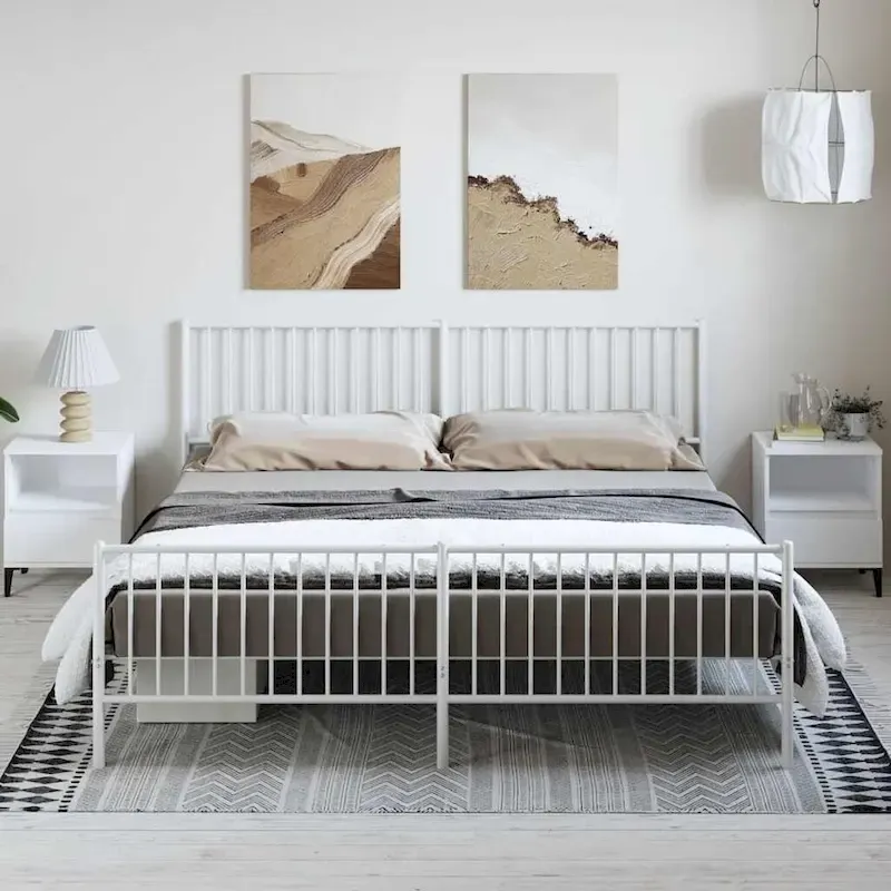 vidaXL Metal Bed Frame, No Mattress