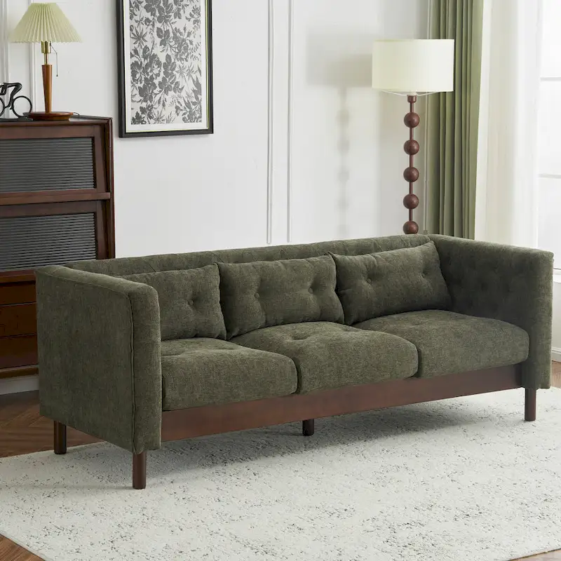 Modern Upholstered Tufted Sofa Couch