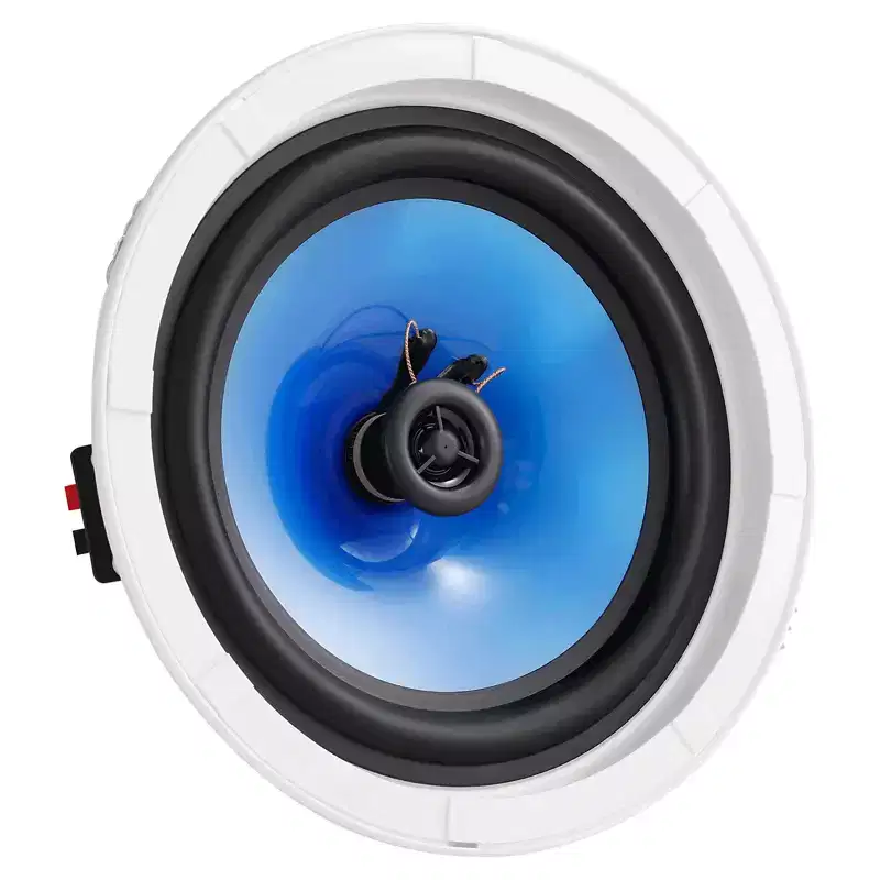 VEVOR 2 PCs 8 Inch in Ceiling Speakers, 50-Watts, Flush Mount Ceiling & in-Wall Speakers System with 8Impedance 89dB Sensitivity,White