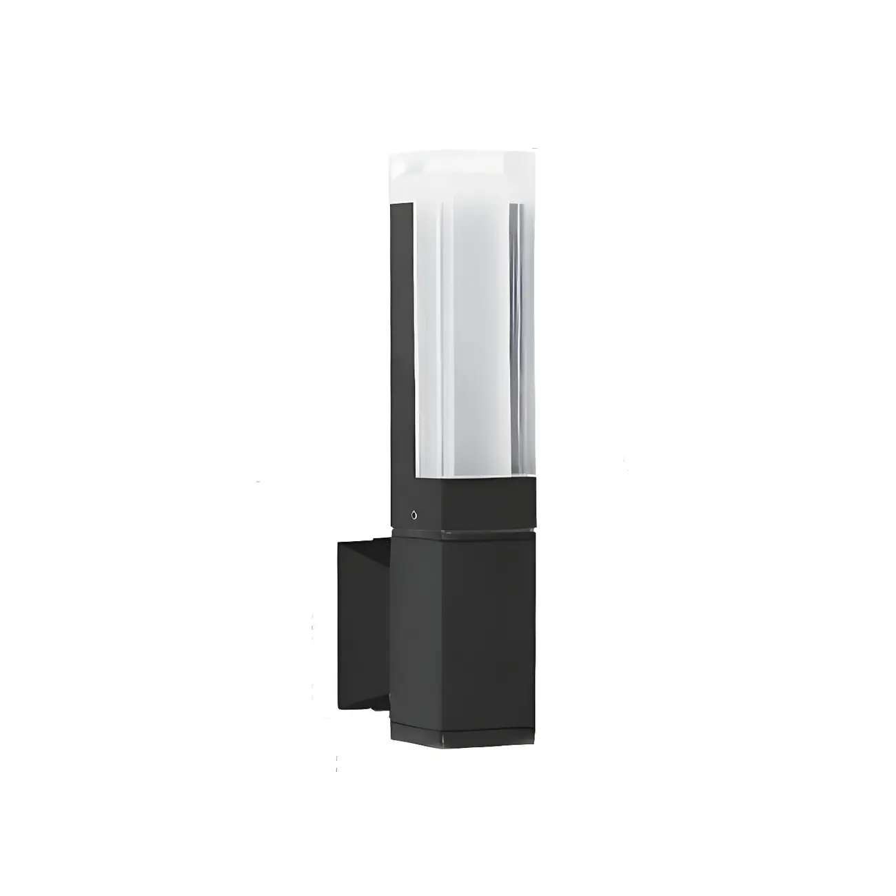 Modern Black Rectangle Acrylic Shade LED Outdoor Wall Light