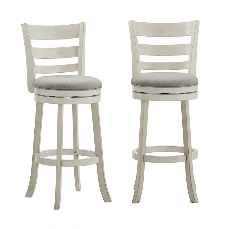 Rovinj Ladder Back 29H Swivel Bar Stool