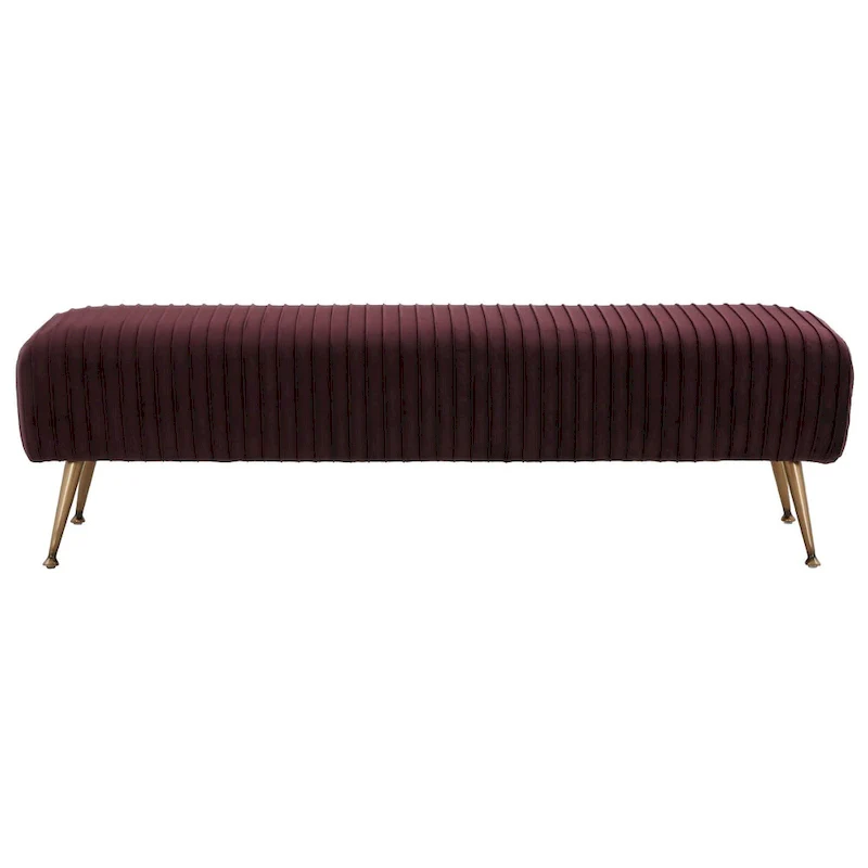 Contemporary Velvet Bench 60