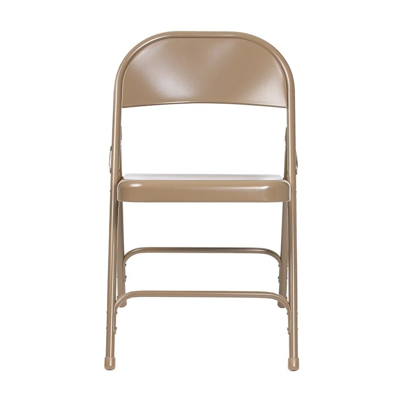 Hampden Furnishings Bernadine Collection Metal Round-Backed Folding Chair, Pack of 4