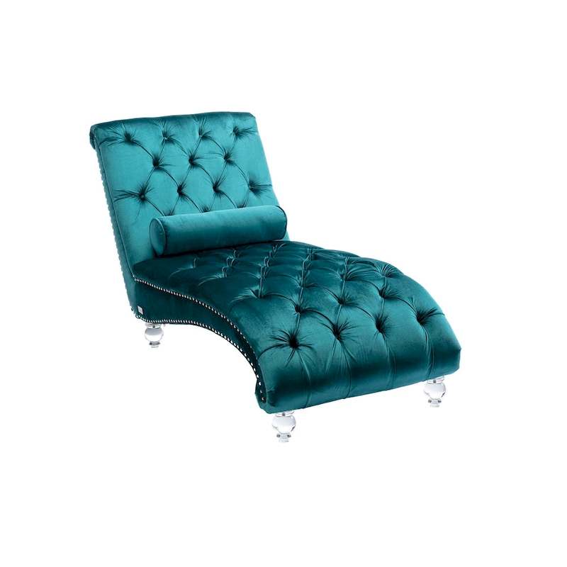 Leisure concubine sofa with acrylic feet