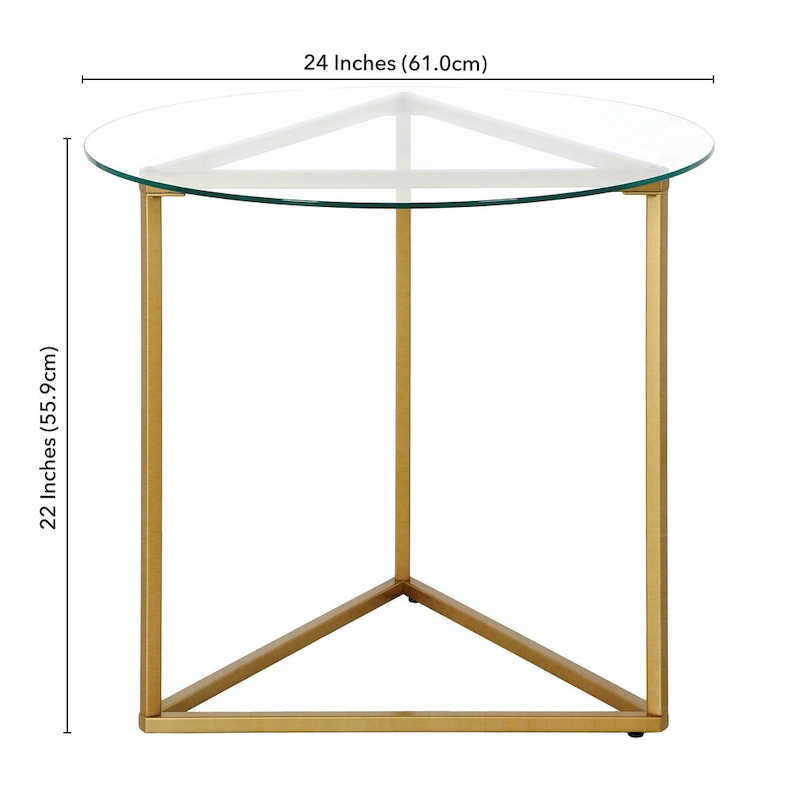 Jenson 24 Wide Round Side Table - 24 Wide