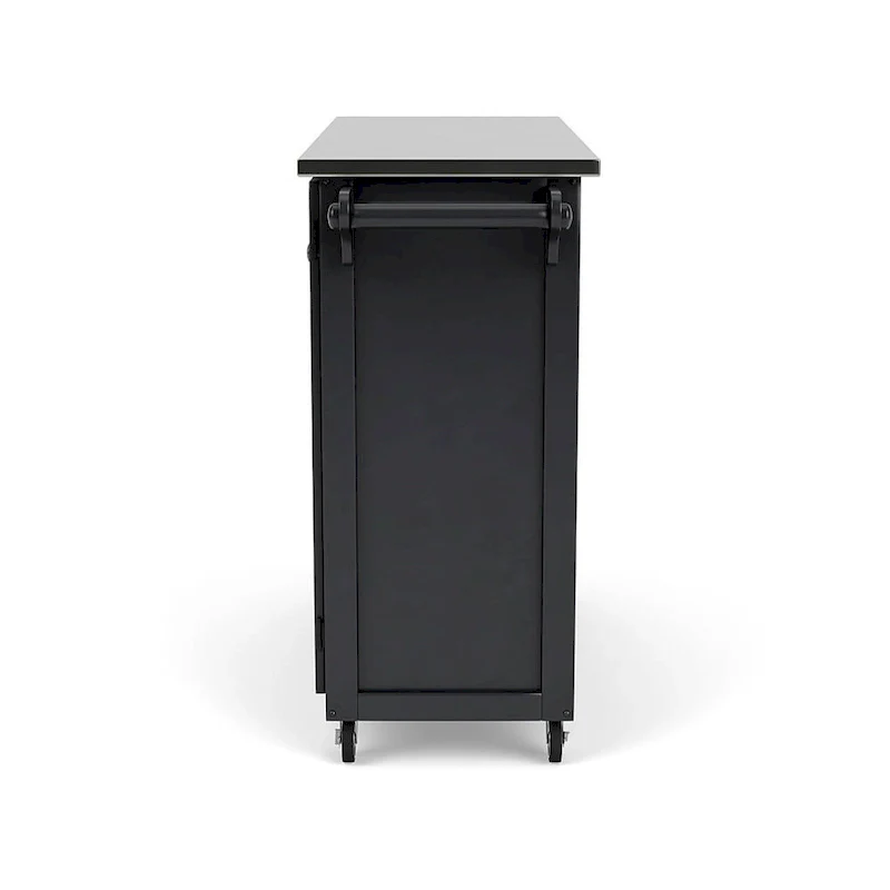 Create-a-Cart Black Kitchen Cart