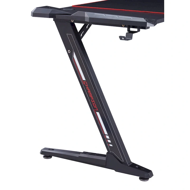 Hendrix Modern Black 67-inch Steel Computer Desk with USB by Furniture of America