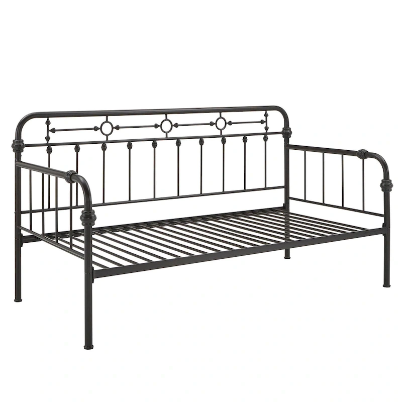 Darren Antique Dark Bronze Metal Daybed with Trundle by iNSPIRE Q Classic