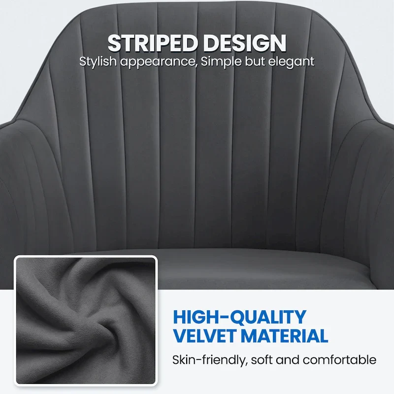 Height-Adjustable Swivel Office Chair