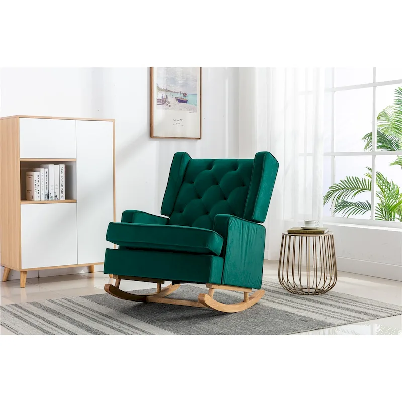 Modern 33.8 Tufted Rocking Chair