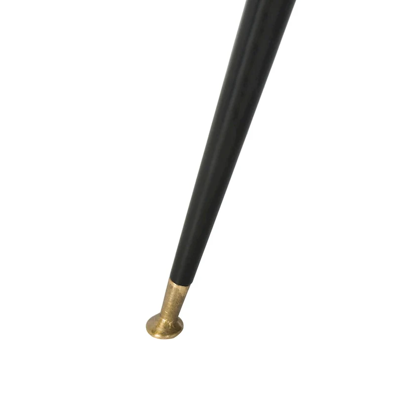 SAFAVIEH Helgrit Black/Gold Velvet Retro Glam Settee - 57.5 W x 27 D x 28 H - 58Wx27Dx28H