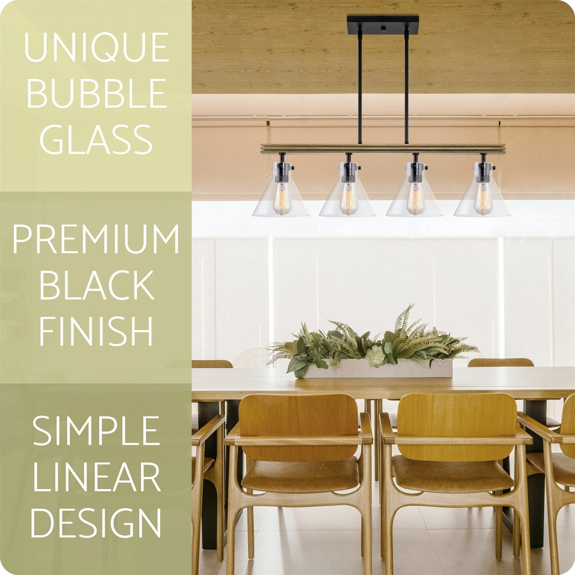 Anza 33 4-Light Farmhouse Kitchen Island Light