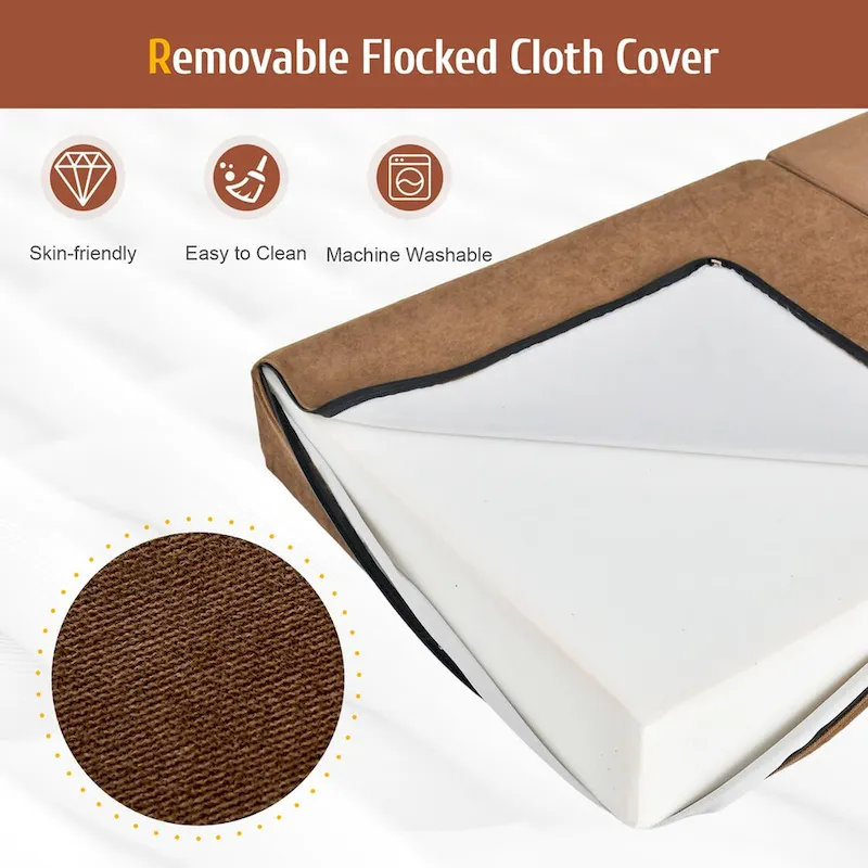 Tri-Fold Fold Down Chair Flip Out Lounger