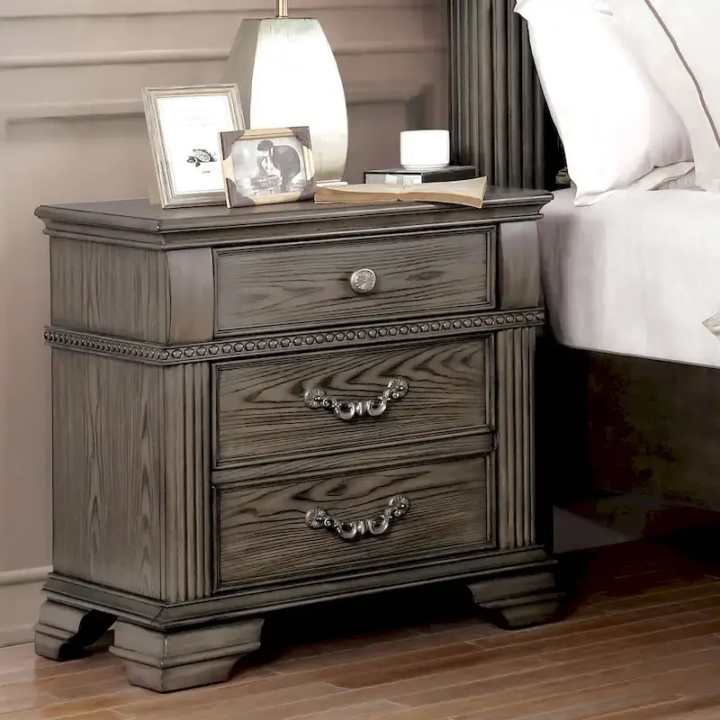 Stroh Traditional Wood 3-piece Poster Bedroom Set with USB by Furniture of America