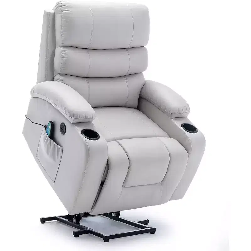 EROMMY PU Leather Recliner Lift Chair with Massage and Heat