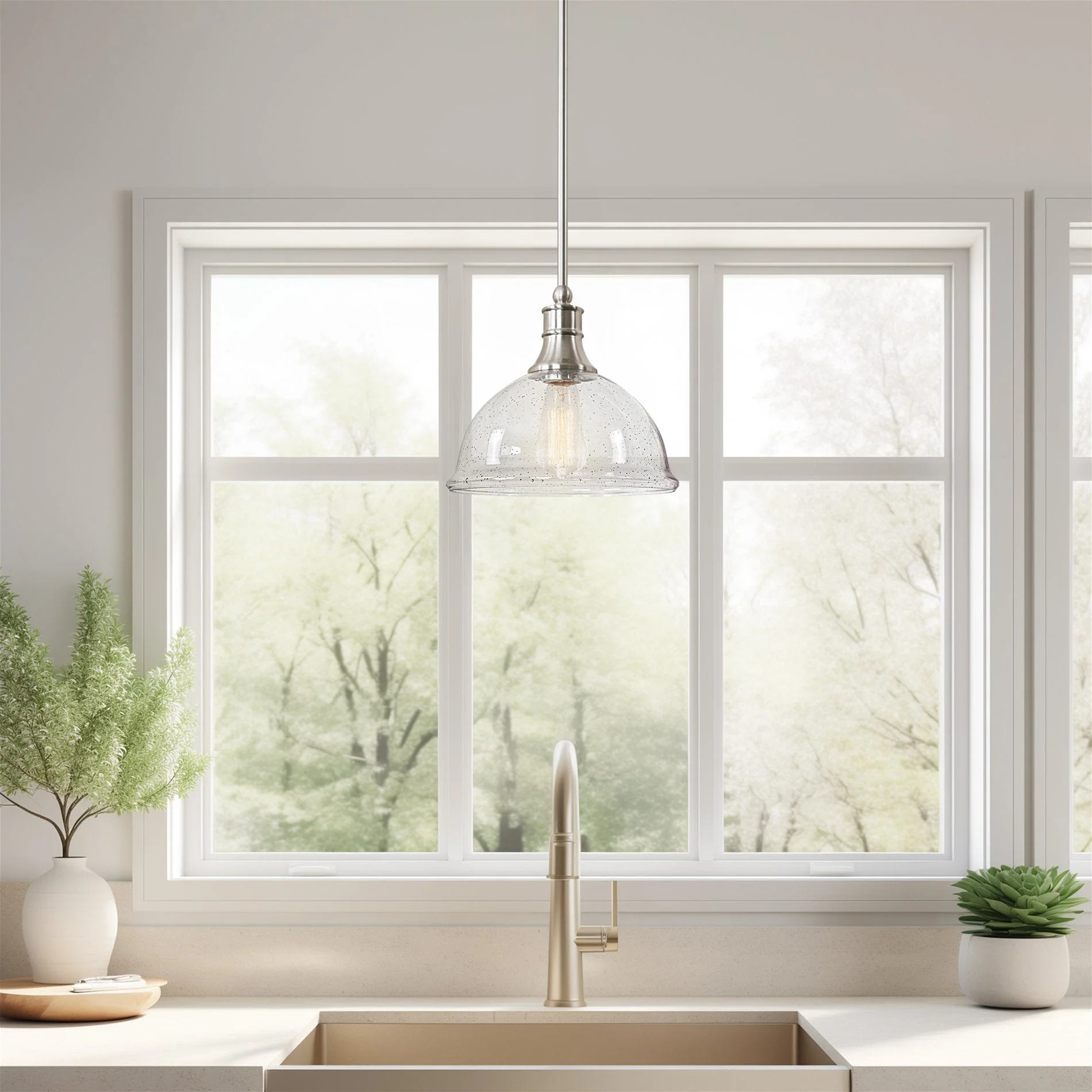 Granville 10 Seeded Glass Shade / Replacement Glass