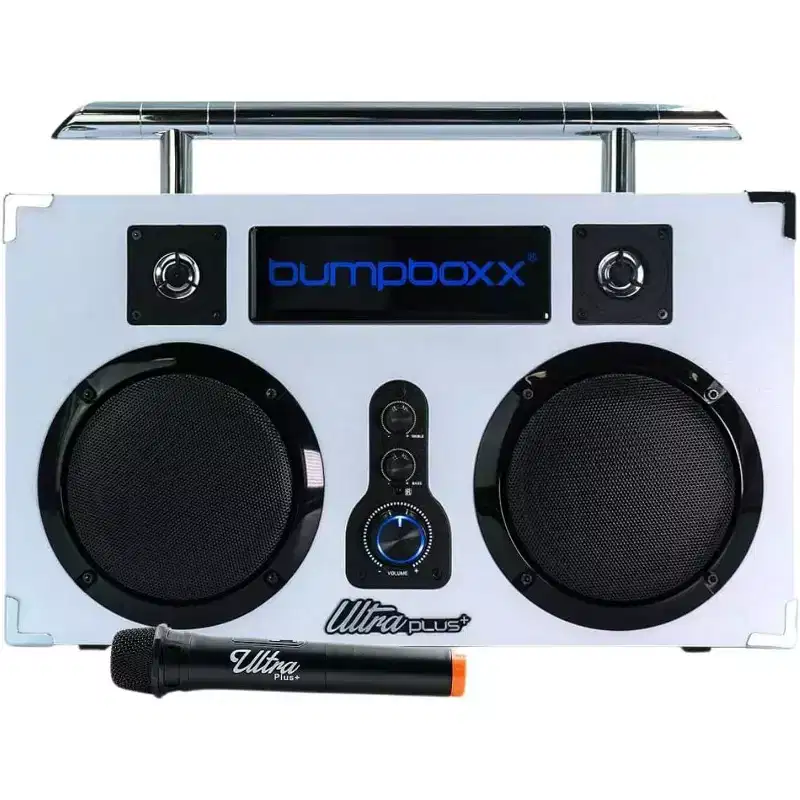 Bumpboxx Bluetooth Boombox Ultra Plus - White - Manufacturer Refurbished