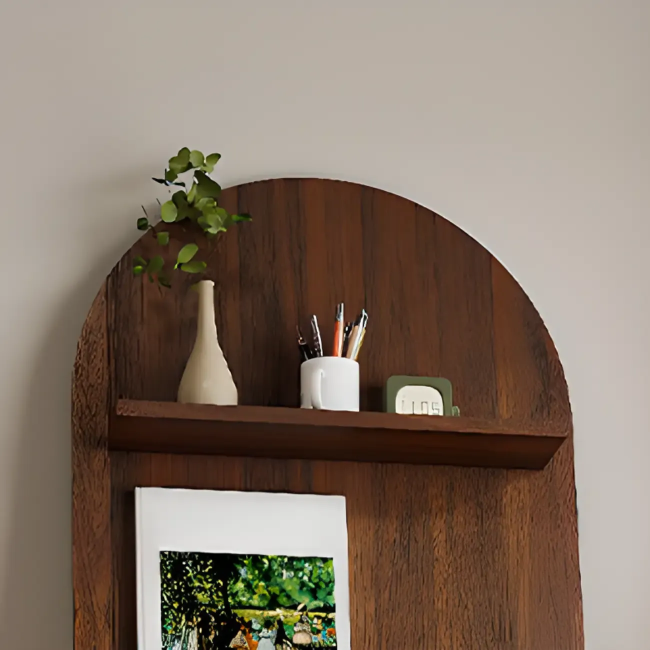 Scandinavian Solid Wood 4-Tier Ladder Bookcase