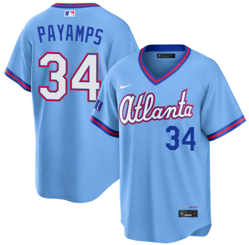 Joel Payamps Atlanta Braves Powder Blue 2026 City Connect Stadium Jersey