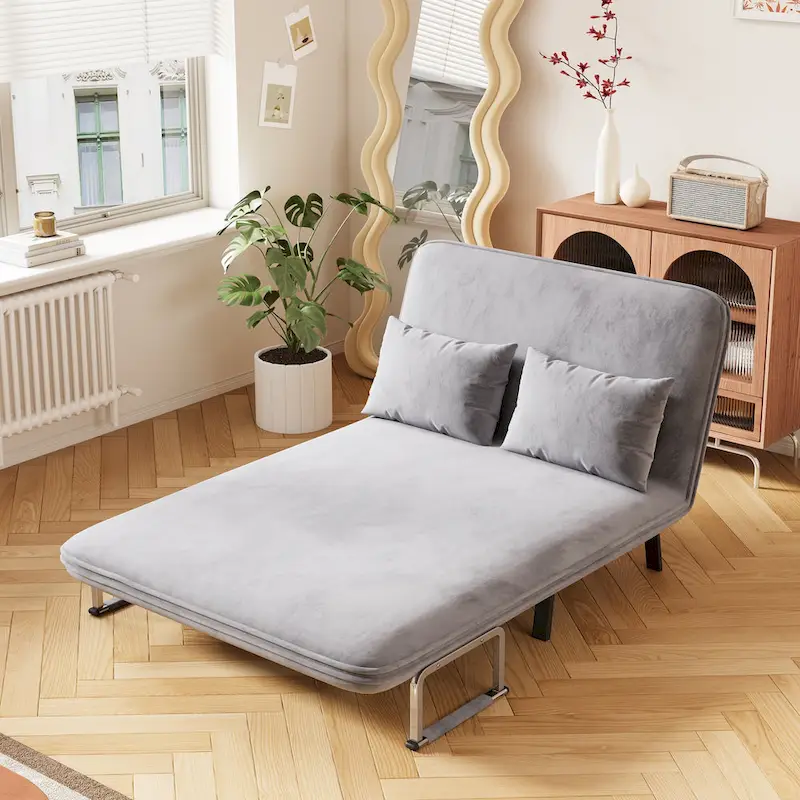 Convertible Tri-Fold Sofa Bed