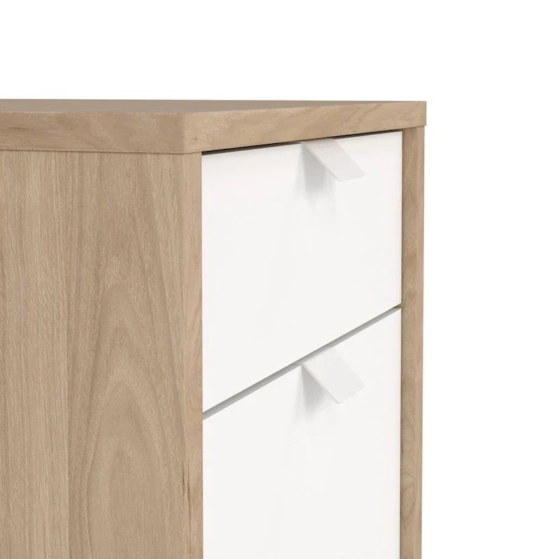 3-Drawer Mobile Cabinet with Wheels - Engineered Wood
