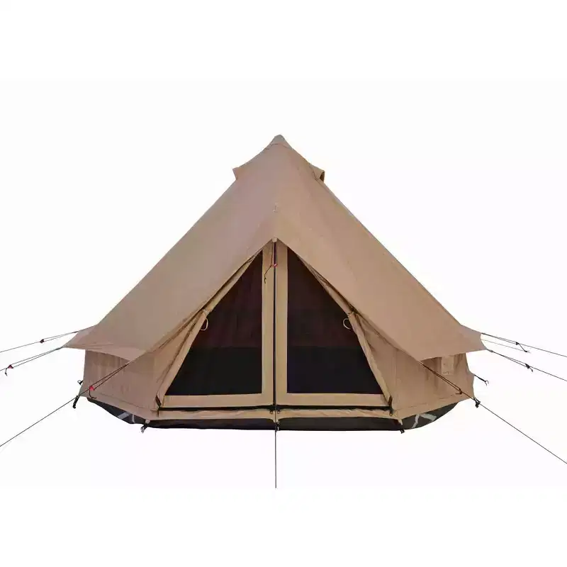 WHITE DUCK Regatta Canvas Bell Tent / Yurt with Stove Jack and Groundsheet, for Camping and Glamping - 4-Season Water Repellent