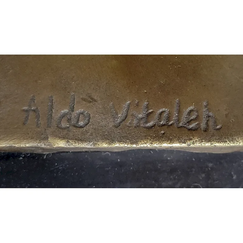 Greek Hero Perseus Holding The Head Of Medusa Bronze Sculpture Statue On Marble Base 15 Inches X 12 Inches