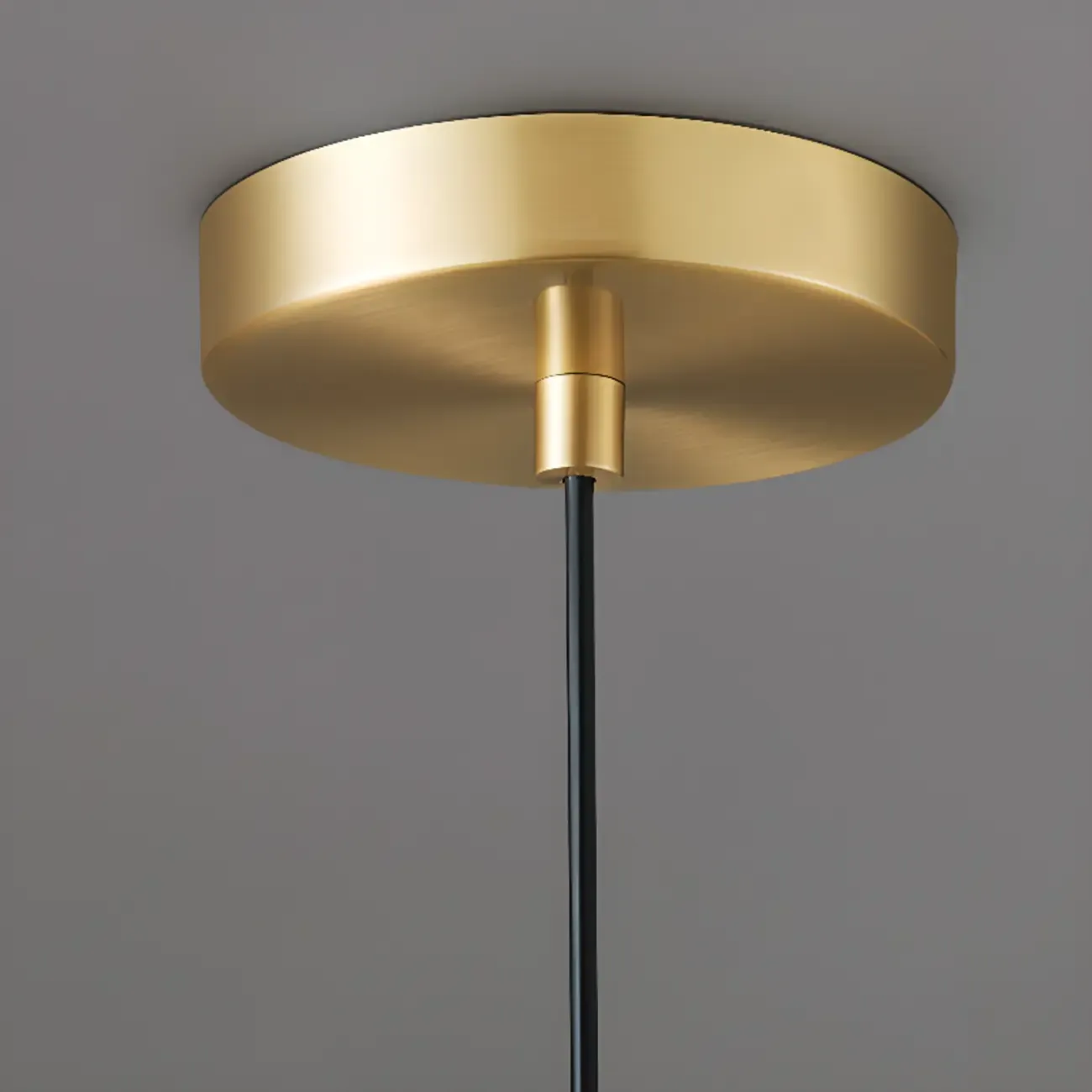 Modern Gold Clear Glass Shell Pendant Light