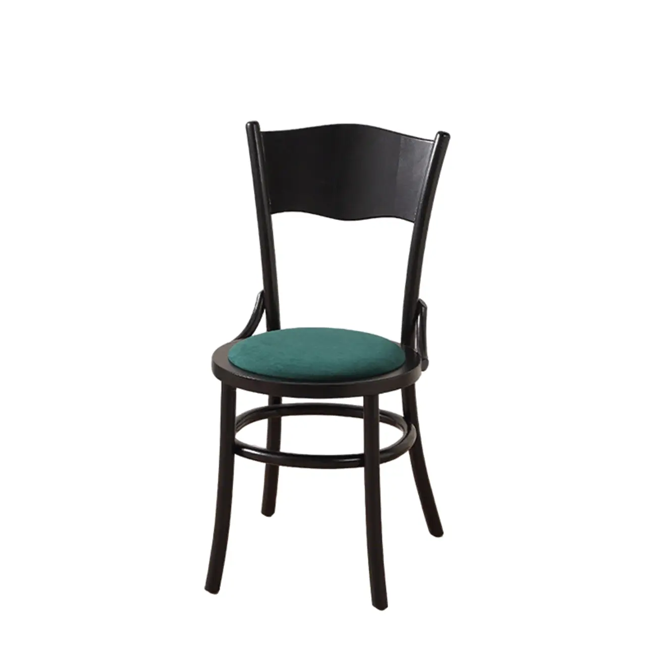 Mid-Century Modern Round Wood Dining Chair