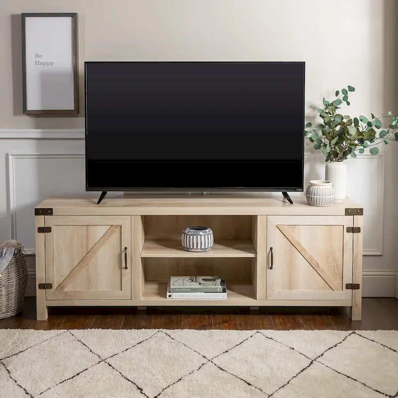 Firebranch 70-inch Barn Door TV Stand