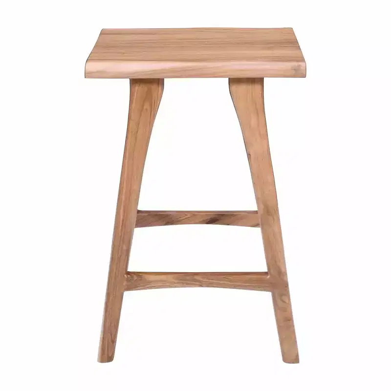 Jofran,Sedona Solid Wood Rustic Backless Counter Barstool - Set of 2