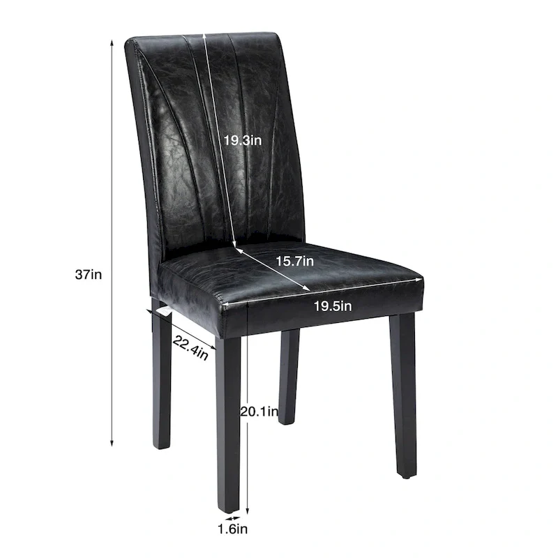 VECELO Upholstered Dining Chairs Set of 2 Parson Classic Upholstered Dining Chair,Modern 37 Parson Chairs