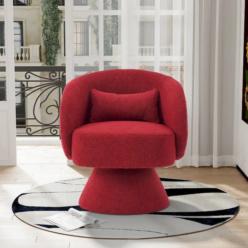 Ouyessir 360 Degree Swivel Cuddle Barrel Sofa Chairs