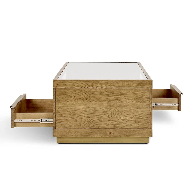 Classic Home Fallbook Four-Drawer Coffee Table in Brown