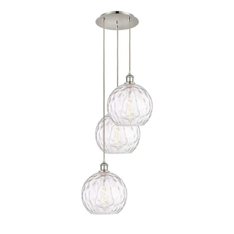 Innovations Lighting Athens Water Glass 3 Light 17  Multi-Pendant