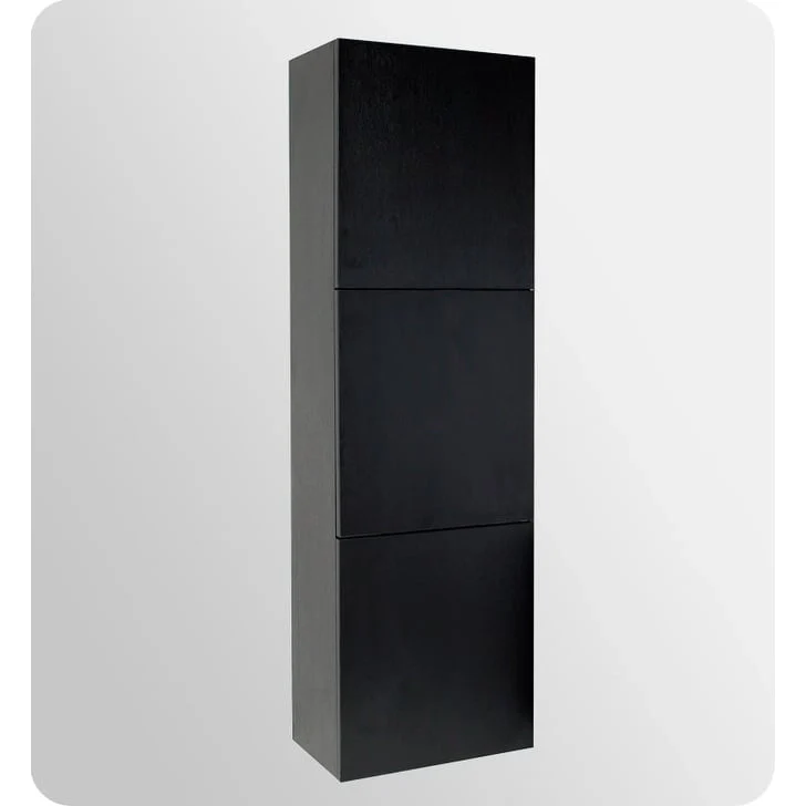 59 Freestanding Bathroom Linen Cabinet with Three Storage