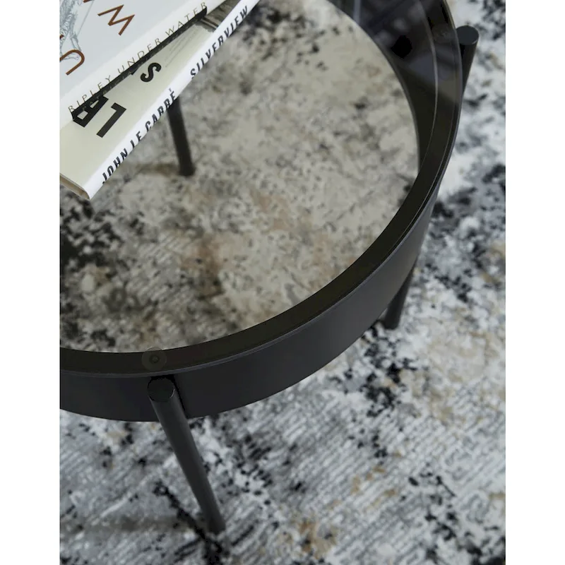 Signature Design by Ashley Ardoline Black Occasional Table Set (Set of 3) - 36 W x 36 D x 18.25 H