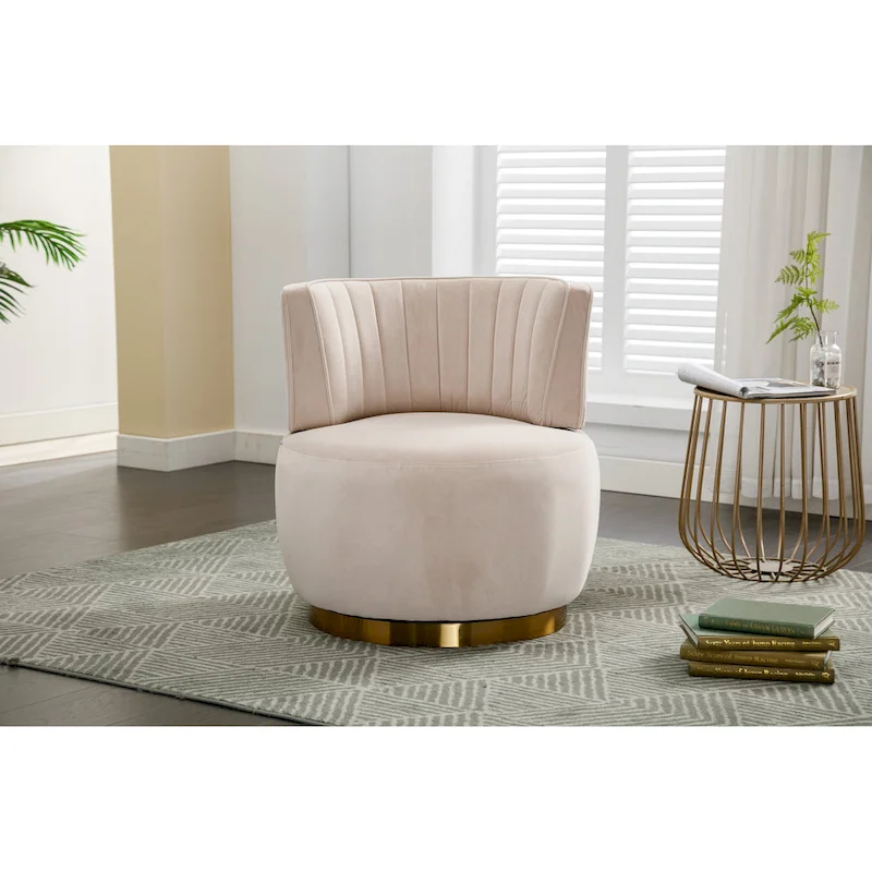 360° Swivel Barrel Accent Chair