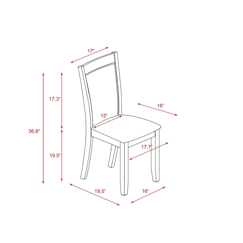 East West Furniture Dining Set- a Rectangle Dining Table and Cream Linen Fabric Parson Chairs, Linen White(Pieces Options)
