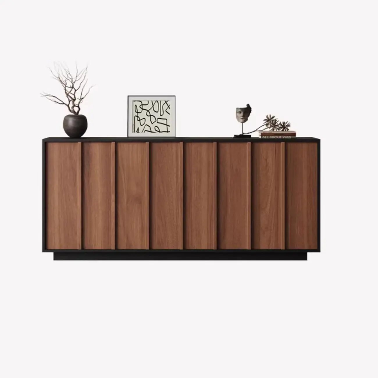 Modern Wood Buffet with Alterable Shelf and Drawers