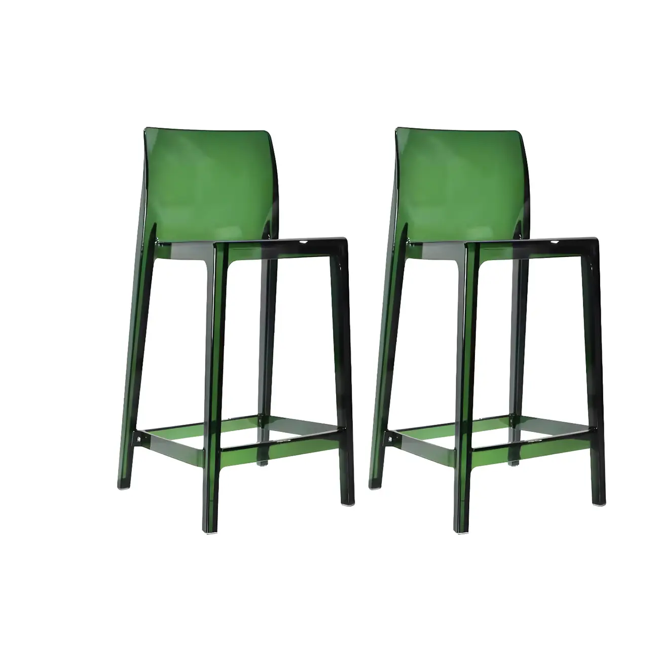 Modern Acrylic Transparent Stylish Rectangle Bar Stool