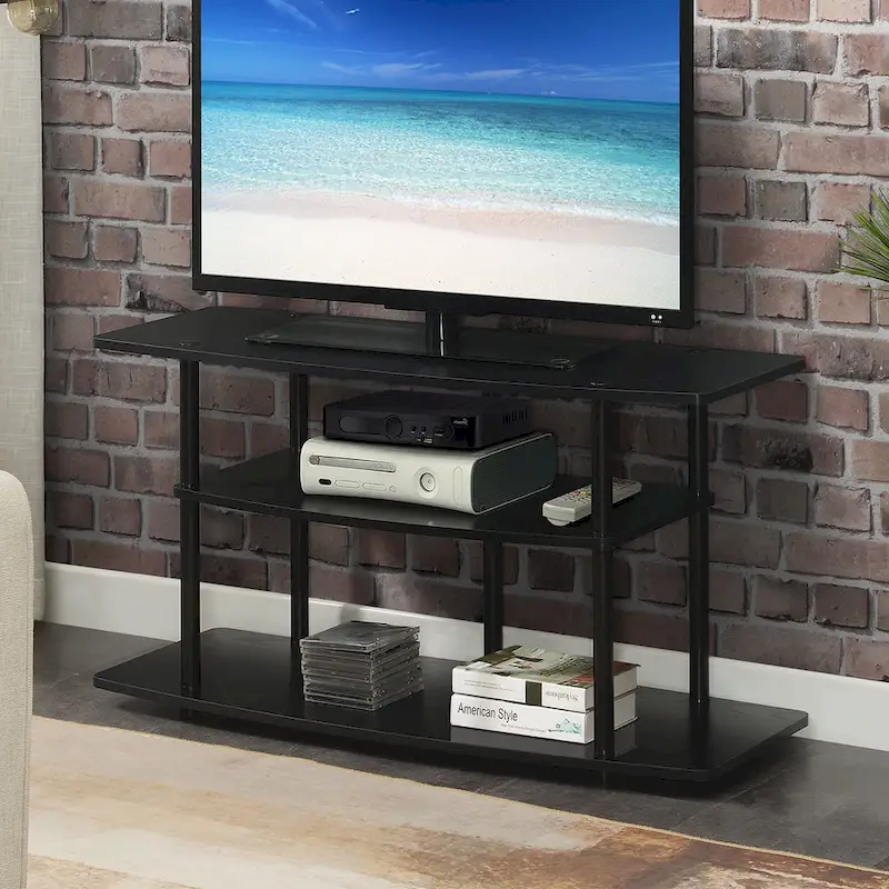 Convenience Concepts Designs2Go No Tools 3 Tier Wide TV Stand
