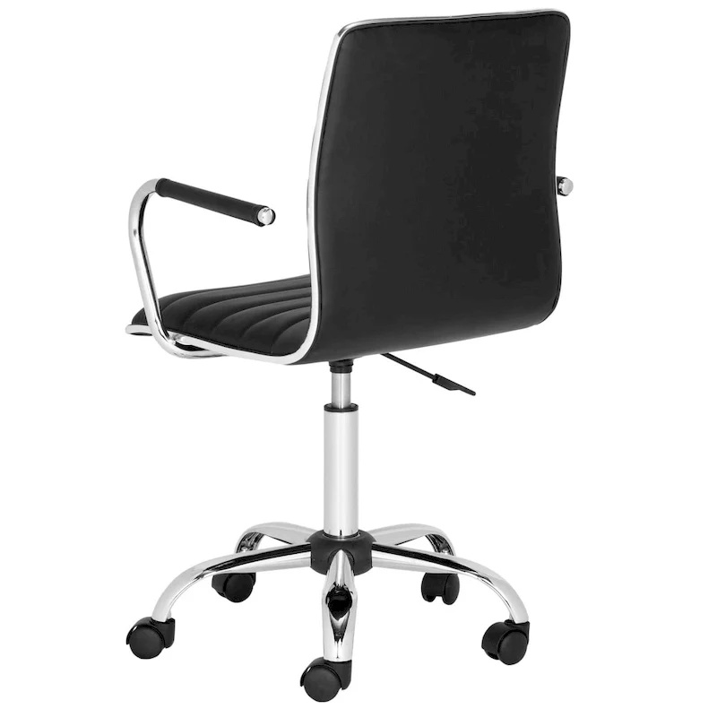 SAFAVIEH Kendra White Adjustable Height Office Desk Chair - 22.4  x 19.9  x 35.9  - 22.4  x 19.9  x 35.9  - 22Wx23Dx40H
