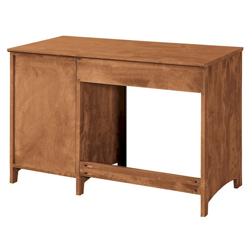 Solid Wood Desk with 4 Drawers - Natural Finish