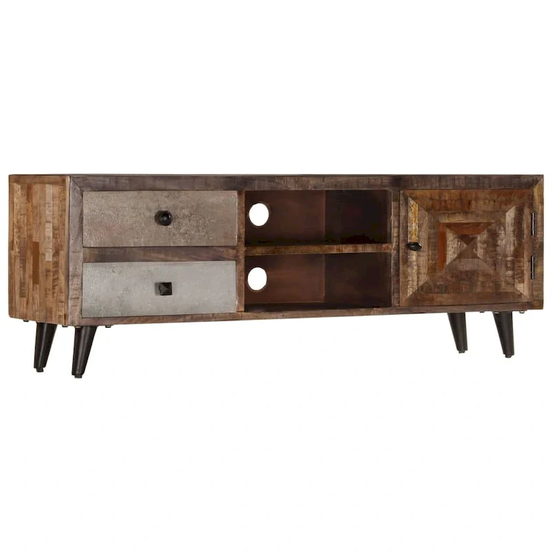 vidaXL TV Stand 46.5 x11.8 x15.7  Solid Wood Mango