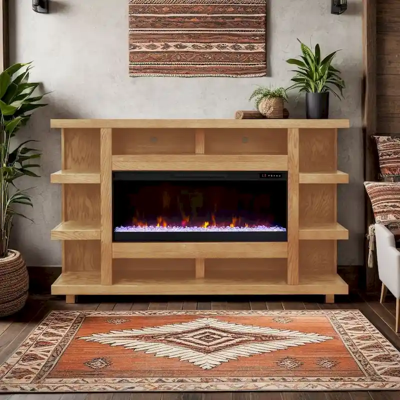 Bridgevine Home Laurel Canyon 72 inch Fireplace Mantel, Minimal Assembly
