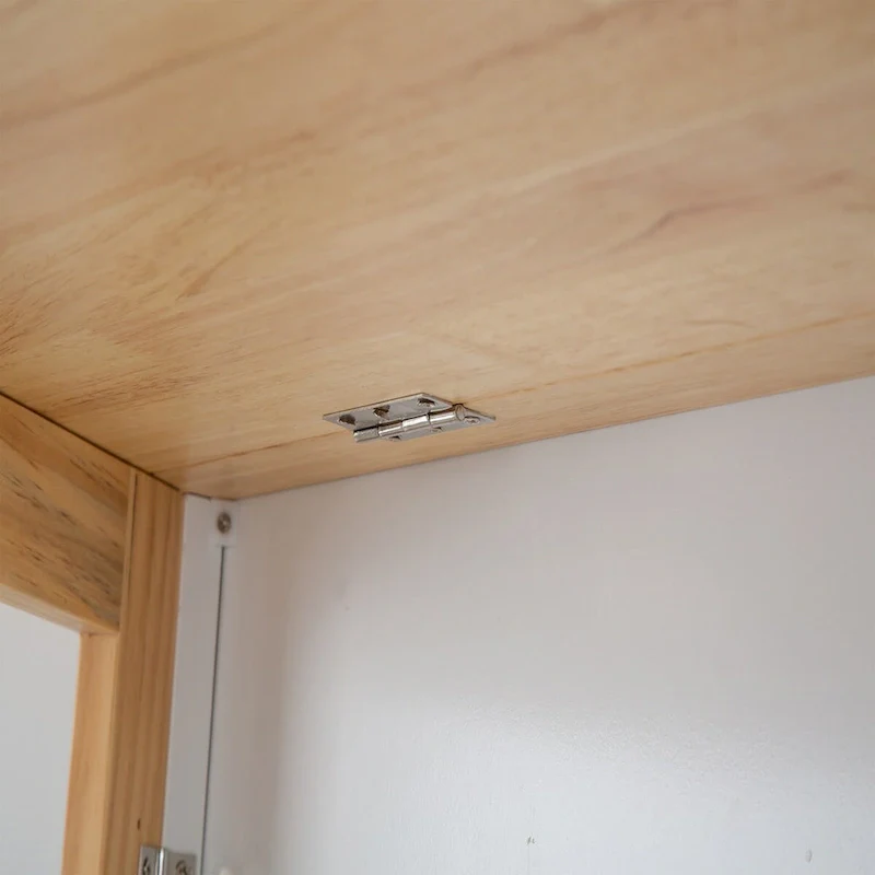 Mobile Kitchen Island Cart with Rubber Wood Top and 3 Drawers