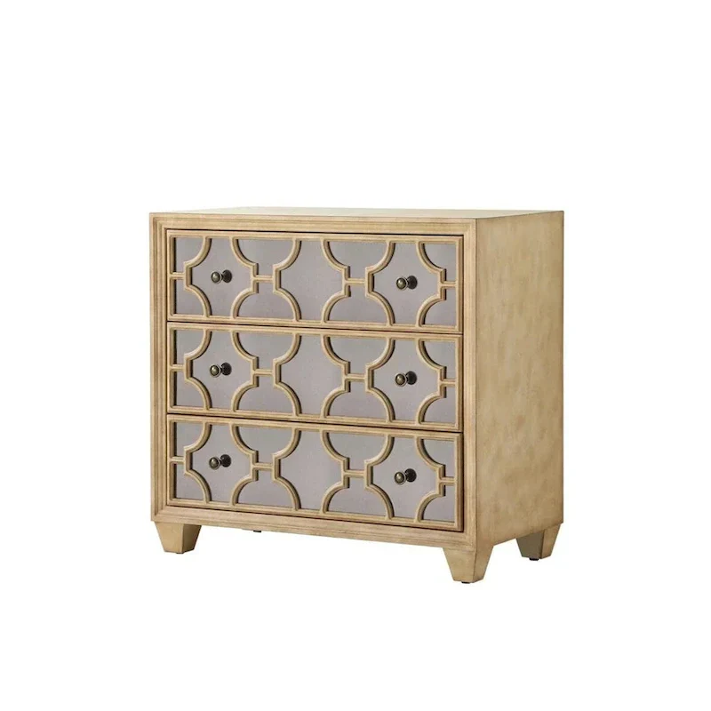 3-Drawer Dresser with Lattice Fretwork - 32 Wide