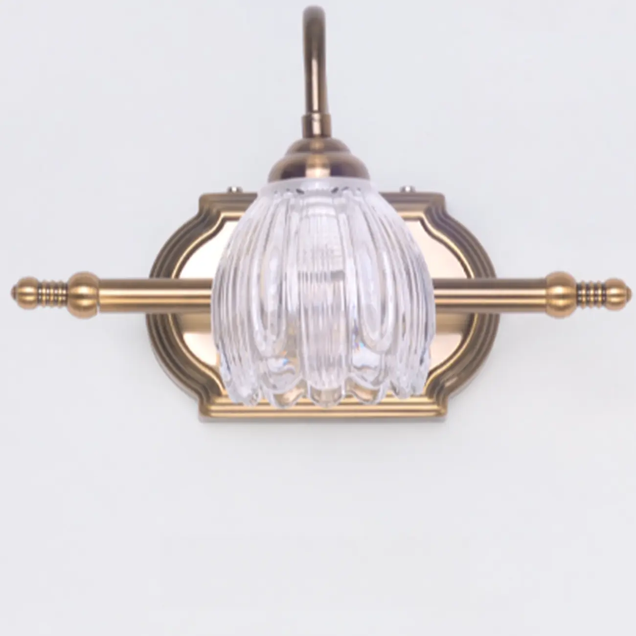 Modern 3-Light Globe Brass Vanity Light Fixture Above Mirror